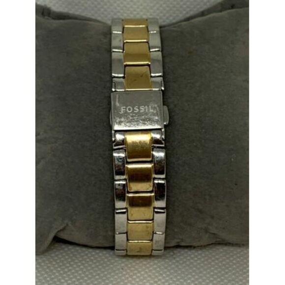 Fossil ES4033 Men Gold & Silver Stainless Steel Analog Quartz Genuine Watch C850 - Picture 4 of 9
